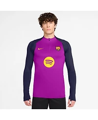 Nike Men's Purple Barcelona 2025/26 Strike Drill Quarter-Zip Long Sleeve Performance Sweatshirt