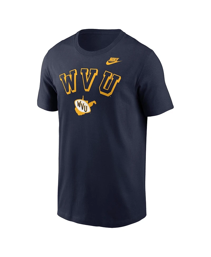 Nike Men's Navy West Virginia Mountaineers Legacy Nickname T-Shirt