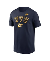 Nike Men's Navy West Virginia Mountaineers Legacy Nickname T-Shirt