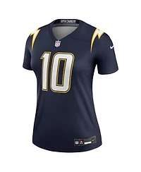 Nike Women's Justin Herbert Navy Los Angeles Chargers Alternate Super Legend Player Performance Top