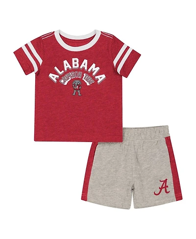 Colosseum Baby Boys and Girls Crimson Alabama Tide T-Shirt Shorts Set