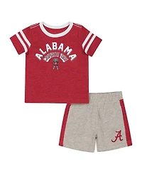 Colosseum Baby Boys and Girls Crimson Alabama Tide T-Shirt Shorts Set