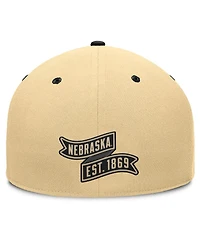 Fanatics Men's Khaki/Black Nebraska Huskers Balance Fitted Hat