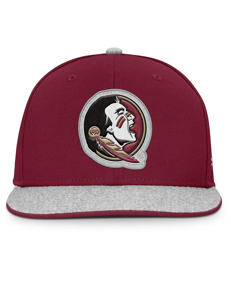 Fanatics Men's Garnet Florida State Seminoles Loden Snapback Hat