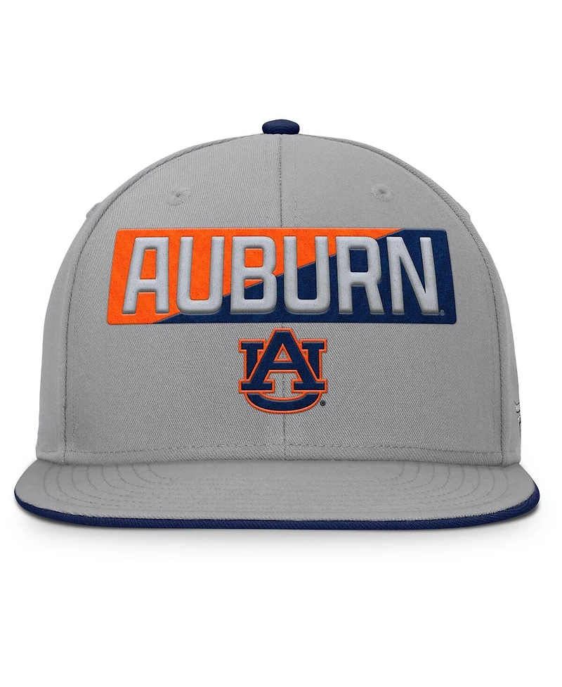 Fanatics Men's Gray Auburn Tigers Duo Snapback Hat