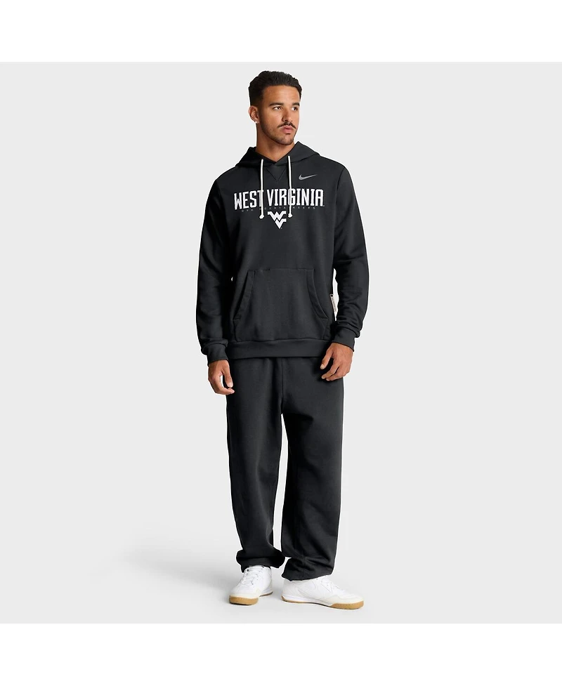 Nike Men's Black West Virginia Mountaineers 2025 Sideline Performance Pullover Hoodie