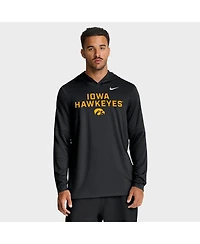 Nike Men's Iowa Hawkeyes 2025 Sideline Performance Long Sleeve Hoodie T-Shirt