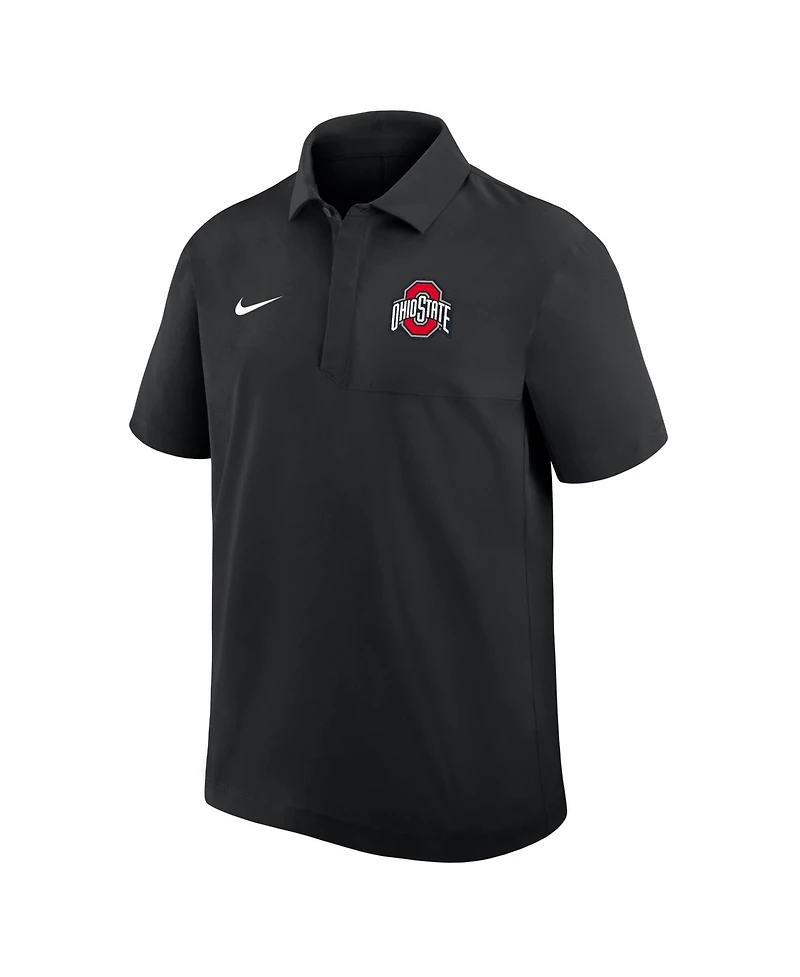 Nike Men's Black Ohio State Buckeyes 2025 Coaches Sideline Polo Shirt