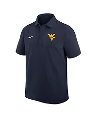 Nike Men's Navy West Virginia Mountaineers 2025 Coaches Sideline Polo Shirt