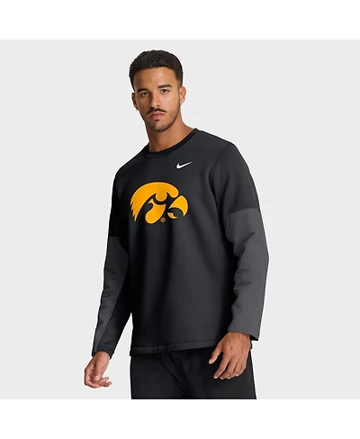 Nike Men's Black Iowa Hawkeyes 2025 Sideline Coach Performance Long Sleeve T-Shirt