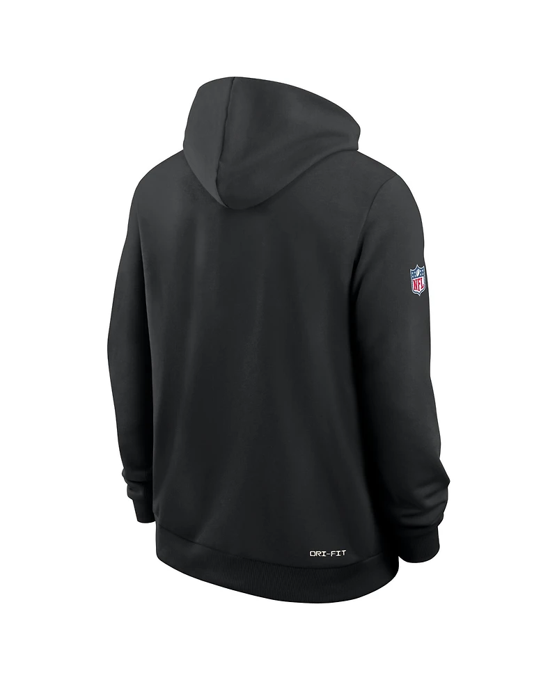 Nike Men's Black Pittsburgh Steelers 1933 Sideline Performance Pullover Hoodie