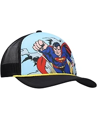 Lids Men's and Women's Blue/Black Superman Graphic Foam Trucker Adjustable Hat