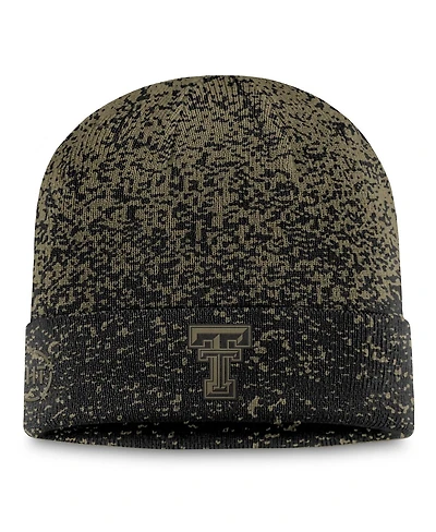 Top of the World Men's Olive/Black Texas Tech Red Raiders Cuffed Knit Two-Tone Hat