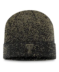 Top of the World Men's Olive/Black Texas Tech Red Raiders Cuffed Knit Two-Tone Hat