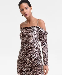 I.n.c. International Concepts Women's Cold-Shoulder Draped Blouse, Macy's Exclusive