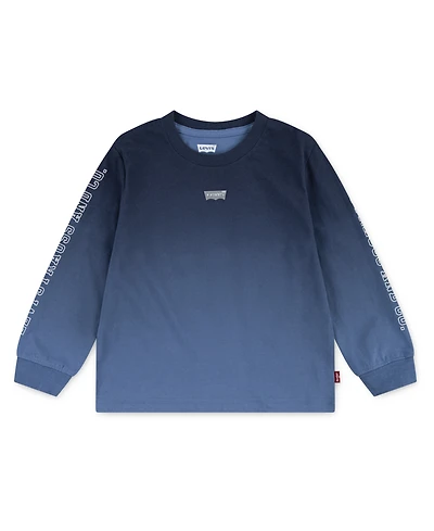 Levi's Toddler Boys Ombre Print Long Sleeve T-Shirt