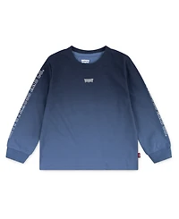 Levi's Toddler Boys Ombre Print Long Sleeve T-Shirt