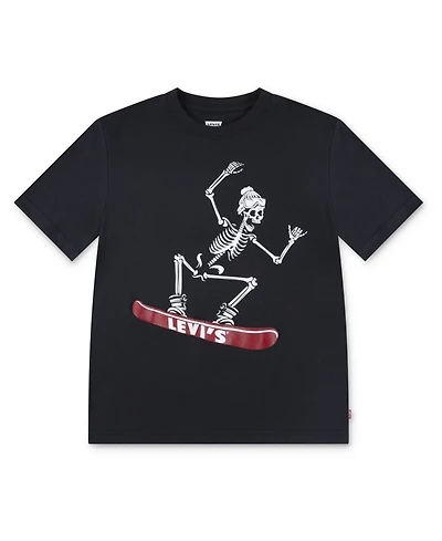 Levi's Big Boys Shredding Skeleton Short Sleeve T-Shirt