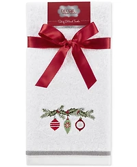 Decor Studio Holiday Ornaments Turkish Cotton 2-Pc. Hand Towel Set, 16" x 28"