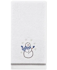 Decor Studio Holiday Snowman Turkish Cotton 2-Pc. Hand Towel Set, 16" x 28"