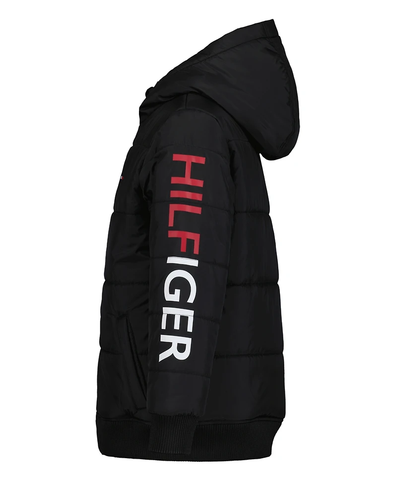 Tommy Hilfiger Little Boys Logo Bomber Jacket