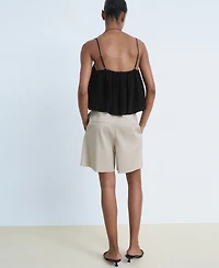 Mango Women's Balloon Crop Top