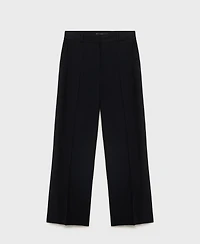 Mango Women's Straight Mid-Rise Pants