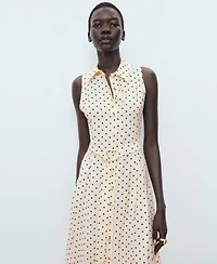Mango Women's Polka Dot Shirt Dress