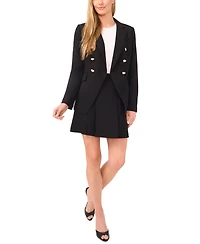 CeCe Women's Double-Breasted Button-Up Blazer