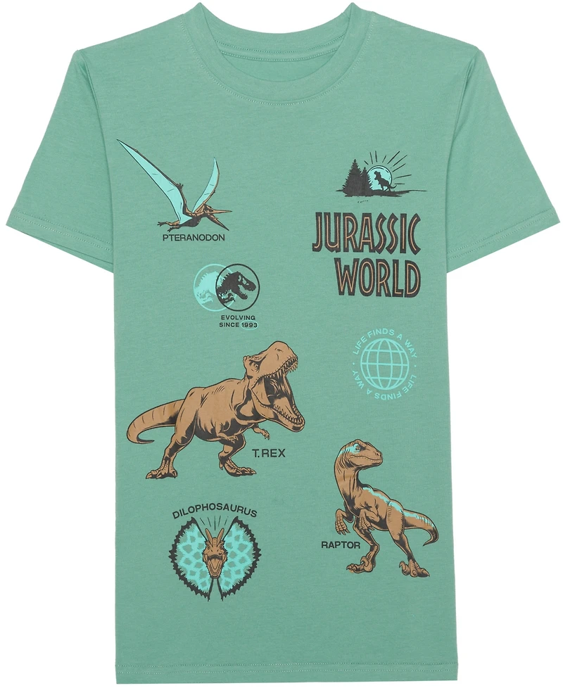 Jurassic Park Big Boys Life Finds A Way Short Sleeve T-Shirt