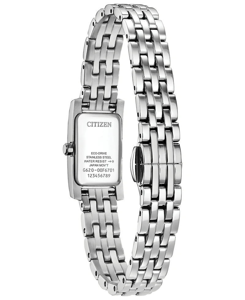Citizen Women's Classic Petite Palidoro Silver-Tone Stainless Steel Bracelet Watch, 28.3mm