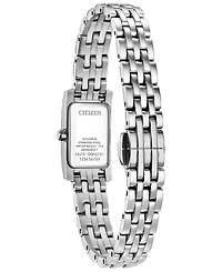 Citizen Women's Classic Petite Palidoro Silver-Tone Stainless Steel Bracelet Watch, 28.3mm