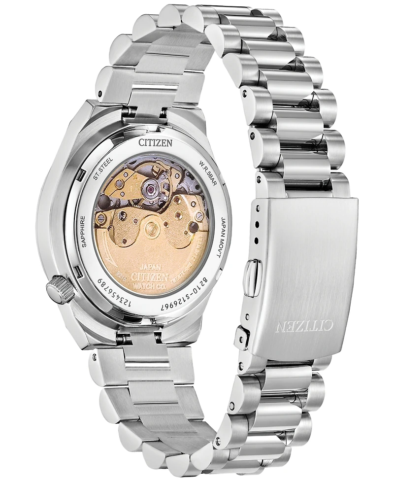 Citizen Men's Exclusive Sport Luxury Tsuyosa Automatic Silver-Tone Stainless Steel Bracelet Watch 37mm