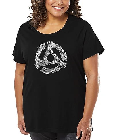 La Pop Art Plus Record Adapter Word T-Shirt