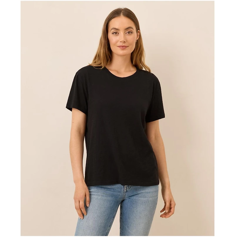 Pact Women's Organic Cotton Featherweight Slub Relaxed Tee