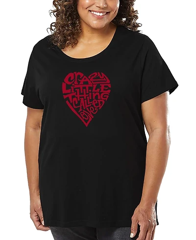 La Pop Art Plus Crazy Little Thing Called Love Word T-Shirt