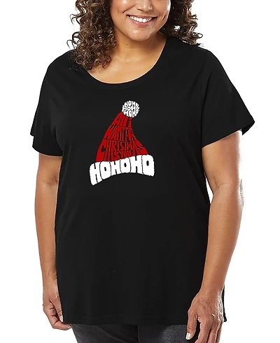 La Pop Art Plus All I Want for Christmas is You Word T-Shirt