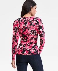 I.n.c. International Concepts Women's Surplice-Neck Dolman-Sleeve Top, Macy's Exclusive