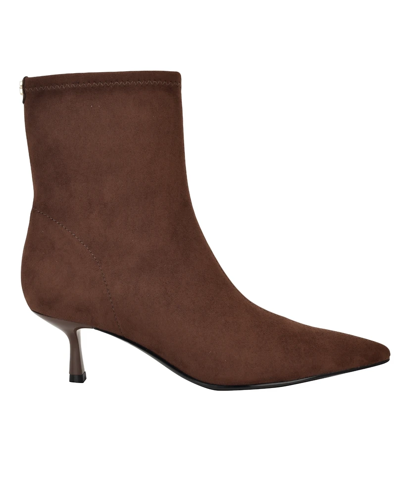 Guess Women's Yanka Pointed Toe Kitten Heel Dress Booties