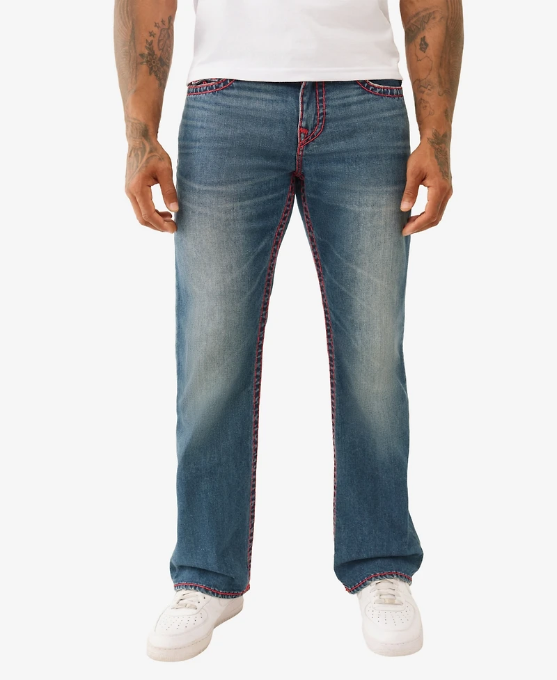 True Religion Men's Billy Super T Bootcut Flap Jeans