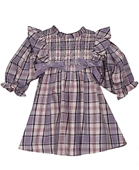 Bonnie Baby Girls Smocked Plaid Dress