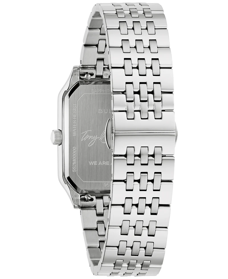 Bulova Men's Special Edition Tony Bennett Classic We are All Here Silver Tone Bracelet Watch 32mm