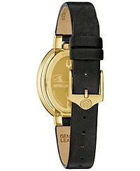 Bulova Women's Special Edition Apollo x Ella Fitzgerald Classic Rubaiyat Black Strap Watch 28.8mm