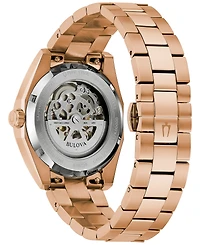 Bulova Men's Classic Surveyor Automatic Rose Gold-Tone Stainless Steel Bracelet Watch 39mm
