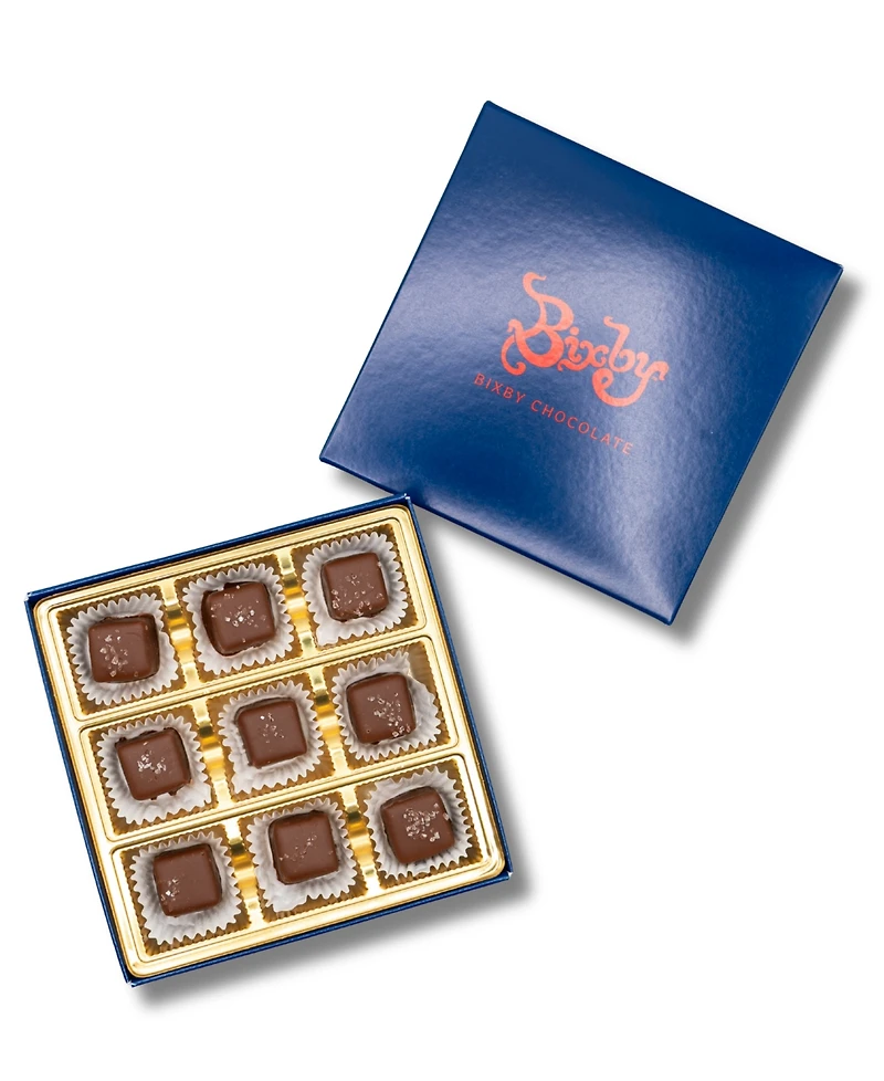 Bixby Chocolate Sea Salted Caramel Gift Box Dark & Milk Chocolate, 18 Pieces