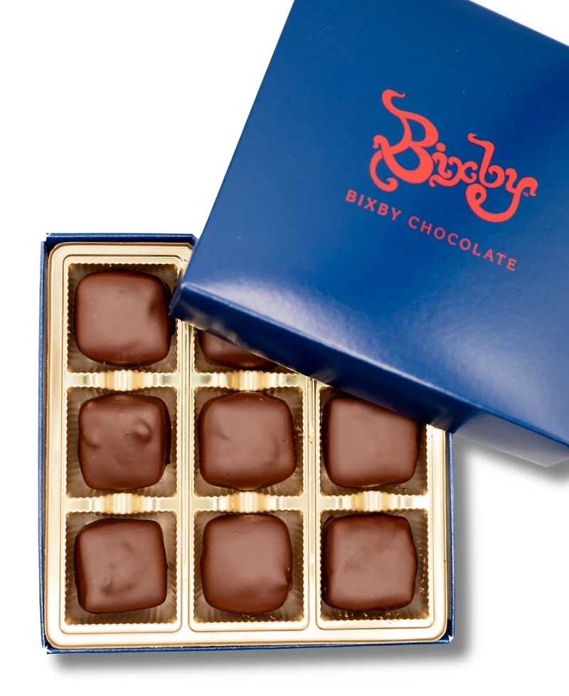 Bixby Chocolate Pecan Caramel Cutes Dark Chocolate, 18 Pieces