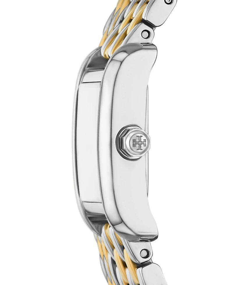 Tory Burch Women's The Eleanor Two-Tone Stainless Steel Double Wrap Bracelet Watch 20mm