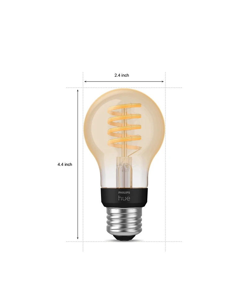 Philips Hue Filament A19 Bluetooth Smart Led Bulb - White Ambiance