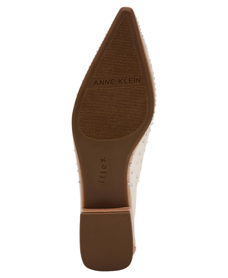 Anne Klein Women's Carisle-c Embellished Pointed Toe Flats