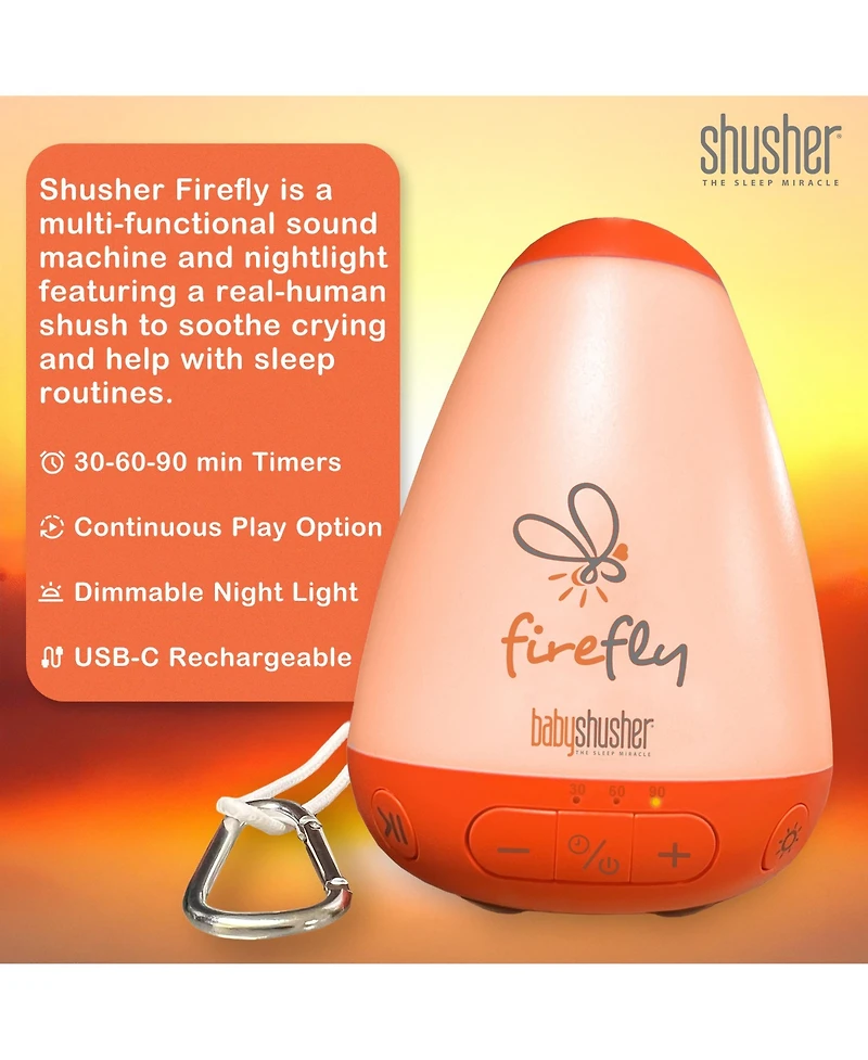 BabyShusher Baby Shusher Trilogy Shusher, Firefly & Shusher Sloth